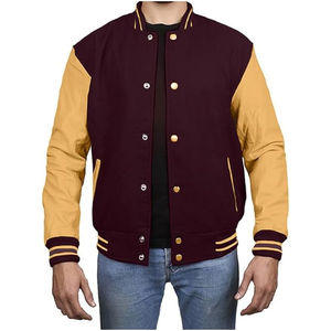Nouvelle veste universitaire à manches longues pour homme, style dernier cri, imperméable, service OEM, design en gros, personnalisable, unie, vierge, brodée - Product Image 1