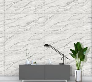 600x1200mm 0,5% WA Porcelaine polie émaillée effet marbre blanc et gris finition brillante pour la maison, l'hôtel, le salon, les bureaux, la salle de sport - Product Image 1