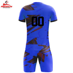 Personnaliser le service OEM Ensemble de maillots de rugby en polyester Maillots de rugby vierges Shorts Vêtements de football tactile Impression sublimée - Product Image 4