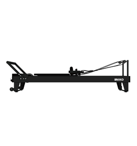 Pilates Reformer en acier laminé à froid <span class=keywords><strong>INIKO</strong></span> R001A Blanc Noir Équipement de studio de yoga Logo personnalisé OEM Boîtier en contreplaqué pour musculation - Product Image 4