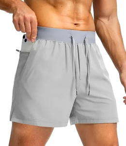 Pantalones cortos deportivos atléticos personalizados 100% pantalones cortos de poliéster para gimnasio - Product Image 1