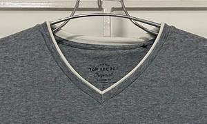 T-shirt à manches courtes personnalisé pour hommes, tenue décontractée 100% coton, imprimé en jersey mélangé uni, coupe régulière de BD - Product Image 4