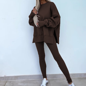 Conjunto de 2 Piezas de Ropa Deportiva para Mujer con Diseño de Logotipo Personalizado, Pantalones Deportivos y Sudadera con Capucha - Product Image 4