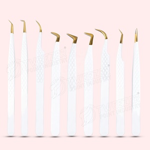 Las pinzas de Punta resistentes proporcionan mejores ángulos para la aplicación de pestañas, pinzas de pestañas de puntos afilados de agarre suave para principiantes - Product Image 2