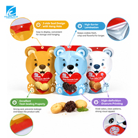 Emballage personnalisé pour biscuits, sachet de forme irrégulière, feuille d'aluminium laminée, thermoscellable, résistant à l'humidité, directement de l'usine
