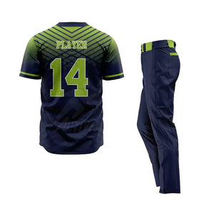 Ropa deportiva Uniforme de béisbol de nuevo diseño Uniforme de béisbol de poliéster 100% a la venta - Product Image 3