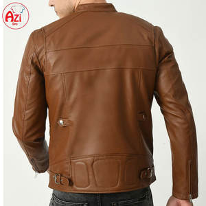 เสื้อแจ็กเก็ตหนังวัวสำหรับผู้ชายปรับสีได้100% ฤดูหนาวคอตั้งโลโก้ด้านหน้ากันลมเป็นมิตรกับสิ่งแวดล้อม - Product Image 3