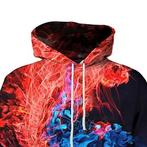 Sweats à capuche imprimés avec motifs personnalisés, en coton doux, style pull-over, pour un usage quotidien, mode décontractée et confortable - Product Image 5