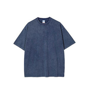 Camiseta lavada de peso pesado con serigrafía personalizada, ropa de calle bordada, camiseta Vintage en blanco de algodón 100% para hombre - Product Image 3