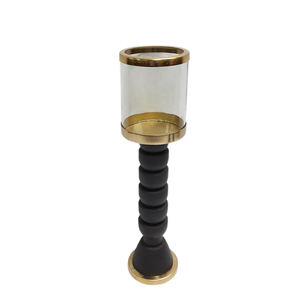 Décoration de table fer verre ouragans noir et or lavage nouveau Design taille Standard décor à la maison bougeoir - Product Image 5