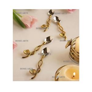 Ensemble de 4 couverts en acier inoxydable de qualité supérieure, couleur argent, fabriqués en Inde - Product Image 2