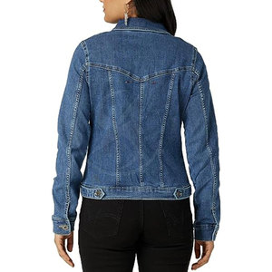 Vestes en jean pour femmes à faible MOQ, vestes en jean respirantes pour femmes, vestes en jean pour femmes avec design personnalisé - Product Image 3