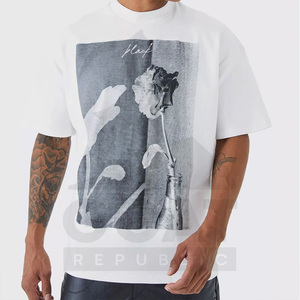 Camiseta de Hombre de Manga Corta, Corte Regular, 100% Algodón, Tejido de Punto Transpirable, con Logotipo Personalizado Serigrafiado - Product Image 3