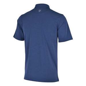 Camisa de Golf Handee Navy con Calcomanía Triangular - Polo Deportivo de Manga Corta para Hombre, 100% Poliéster Tejido, de Secado Rápido - Product Image 3