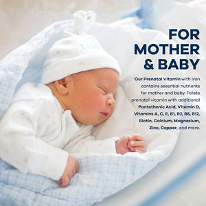 วิตามินก่อนคลอดชนิดเม็ด แคลเซียม ดีเอชเอ กรดโฟลิก สำหรับสตรีตั้งครรภ์ ช่วยบำรุงการตั้งครรภ์และสุขภาพทางเดินอาหาร - Product Image 5