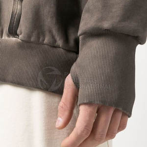 Servicio de OEM de diseño de lavado ácido sudaderas con capucha para los hombres al por mayor de encargo de los hombres sudaderas con capucha logotipo personalizado - Product Image 5