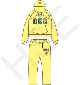 ชุดวอร์มหลากสีแบบกำหนดเอง OES |   ชุดเสื้อฮู้ดดี้ปักลายและกางเกงขายาว - Product Image 2