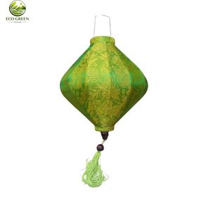 Custom Hoi An Fabric Silk Lanterns Waterproof Outdoor Hanging Silk Lantern <b>Light</b> for Garden Mid Autumn Christmas Decor Wholesale - Product Image 4