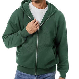 Nouveaux vêtements pour hommes à la mode grande taille sweats à capuche zippés en coton style décontracté hommes sweats à capuche zippés - Product Image 2