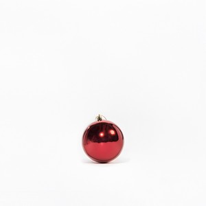 Adornos Navideños de Plástico Rojos para el Festival de Navidad, 2 Piezas, Bolas de 10 cm y Adornos para Árboles - Product Image 3
