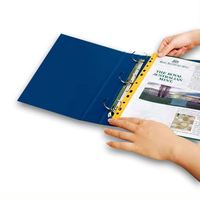 Tiras de Archivo Autoadhesivas de PP (28X297mm) con Compatibilidad Universal de 11 Orificios, Opciones Multicolor, Sin Necesidad de Perforar Más