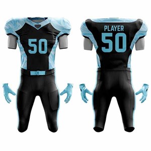 Su propio uniforme de fútbol americano Nuevo diseño Uniforme de fútbol americano Servicio OEM Conjunto de uniforme de fútbol para hombres - Product Image 1