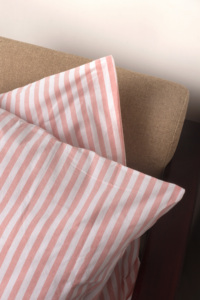 100% Cotton Yarn-Dyed Pillow <b>Covers</b> American Style Coral Stripe <b>Cushion</b> <b>Cover</b> Portable Woven Personalized Home Hotel Hospital - Product Image 3
