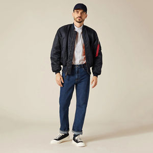 Chaqueta Bomber para Hombre de Alta Calidad al por Mayor 2024, Nuevo Diseño con Cierre de Cremallera, Estampado, Servicio Personalizable OEM, Resistente al Viento, Gran Venta - Product Image 2