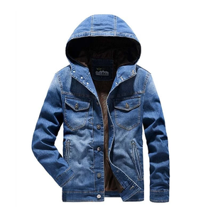 Veste coupe-vent en denim vintage élégante pour homme, vente en gros OEM, haute qualité, personnalisable, 100% coton respirant, extérieur - Product Image 1