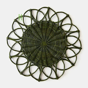 Novedad: Platos Base de Mimbre Estilo Boho, Salvamanteles de Mimbre con Diseño de Calabaza, Venta Caliente, Salvamanteles de Mimbre de Vietnam - Product Image 3