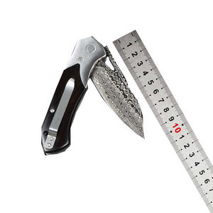 Cuchillo de Cocina de Acero de Damasco de Grado Industrial Forjado a Mano con Mango de Nogal y Hoja de Punta Clip de 12 Pulgadas - Product Image 2