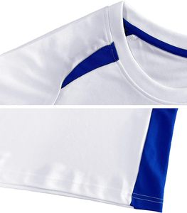 High Quality 100% Polyester Breathable Short Sleeve Soccer Uniform Set Customized Logo Made in Pakistan - Product Image 3