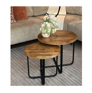 Juego de Mesas Nido de Metal Bronce con Patrón Artístico y Construcción Sólida que Realza el Encanto Tradicional en Interiores de Hogar Elegantes - Product Image 4