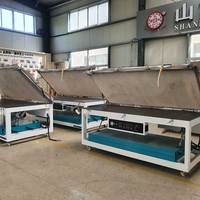 Machines de thermoformage Corian 3d surface solide acrylique formage sous vide thermo machines presse à membrane silicone