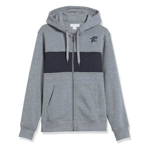 Vente à chaud Sweat à capuche zippé pour hommes Custom Basics Vêtements de rue en coton mélangé avec logo pour l'hiver - Product Image 1