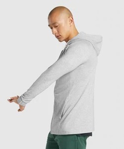 Sudaderas con capucha y sudaderas para hombre con bolsillos y cremallera de chenilla bordadas recortadas personalizadas al por mayor 2025 con bordado de cremallera de diseño OEM - Product Image 5