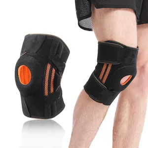 Kniebandage Coussinets de genou réglables personnalisés pour soulager la douleur ménisque Genouillère respirante Immobilisateur Coussinets de genouillère