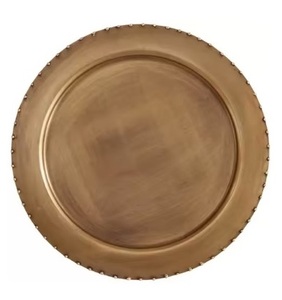 Assiette finie en chrome brillant en métal de vente directe d'usine avec l'assiette de chargeur de la meilleure qualité pour l'arrivée chaude d'utilisation de vaisselle - Product Image 5