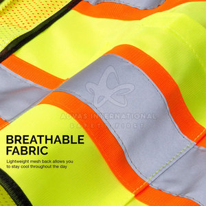 Chaleco de trabajo de poliéster ligero y duradero superventas, diseño impermeable transpirable, colores personalizables y logotipo, servicio OEM - Product Image 6
