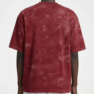 เสื้อยืดทรงหลวมแบบสั่งทำพิเศษ ไหล่ตก ล้างสีแบบ Acid Wash สำหรับผู้ชาย ผ้าฝ้าย 100% สกรีนโลโก้ตามสั่ง เสื้อยืดน้ำหนักเบา - Product Image 5