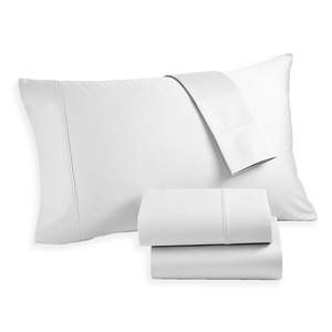 Vente en gros de draps de lit de mariage blancs simples hospitaliers médicaux hôteliers ajustés en tissu 100% coton pour 4 pièces - Product Image 4