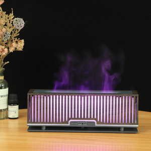Best Humidifiers Humidifiers for Homes Wooden <b>Strip</b> <b>Light</b> Portable Humidifiers Adjustable Mist Output For Bedroom Space - Product Image 2