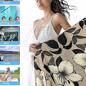 Toalla de Playa de Lujo de Alta Calidad con Superficie de Felpa Suave, Absorbente y Ligera para Tomar el Sol y Usar en la Piscina (Todas las Temporadas) - Product Image 6