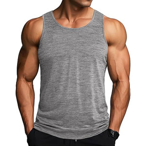 Authentic Gym <b>Singlets</b> <b>Mens</b> Tank Tops Clothes Stringer Fitness <b>Men</b> Fashion Custom Cotton Polyeste - Product Image 1