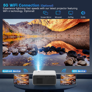 Proiettore S10 di Alta Qualità 4K HD, Proiettore da Parete Elettronico Wireless per Esterni, Smart TV per Sale Conferenze - Product Image 4