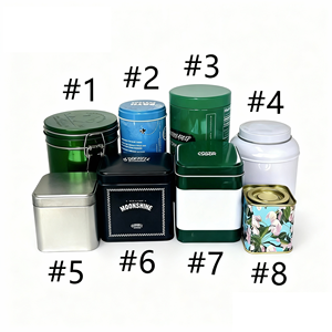 Gevşek çay paketleme için lüks gıda güvenli hava geçirmez özel baskılı Metal teneke çay kutusu - Product Image 2