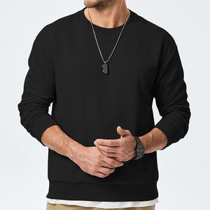 Nouveauté, sweat-shirt oversize en coton mélangé pour homme, best-seller, sweat-shirt oversize en molleton de coton, coupe ample pour homme - Product Image 4