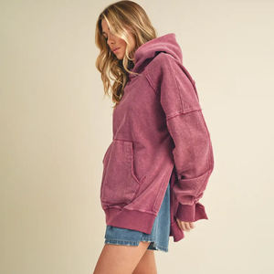 Pulls à capuche unisexes délavés à l'acide OEM Custom Fit Cotton 340 GSM Casual Fit Urban Fashion Bulk Bangladesh Clothing Supplier - Product Image 4