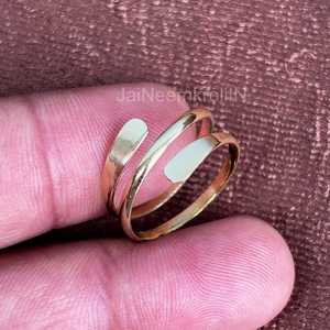 แหวนทองเหลืองปรับขนาดได้ออกแบบได้ตามต้องการปรับขนาดได้สำหรับของขวัญแต่งงานงานหมั้น - Product Image 4