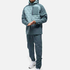 Productos al por mayor Color sólido Manga larga Invierno Sudadera con capucha Abrigo Chaqueta acolchada Hombres Sehe Moda - Product Image 1